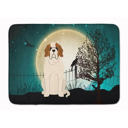 Carolines Treasures Halloween Scary Saint Bernard Machine Washable Memory Foam Mat BB2225RUG